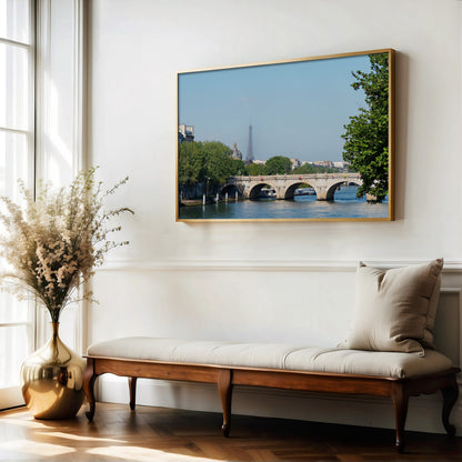 Eiffel Tower and Seine River Print