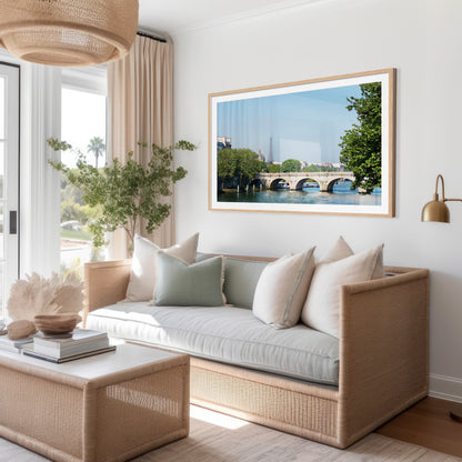 Eiffel Tower and Seine River Print