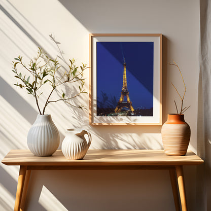 Eiffel Tower at Night Print