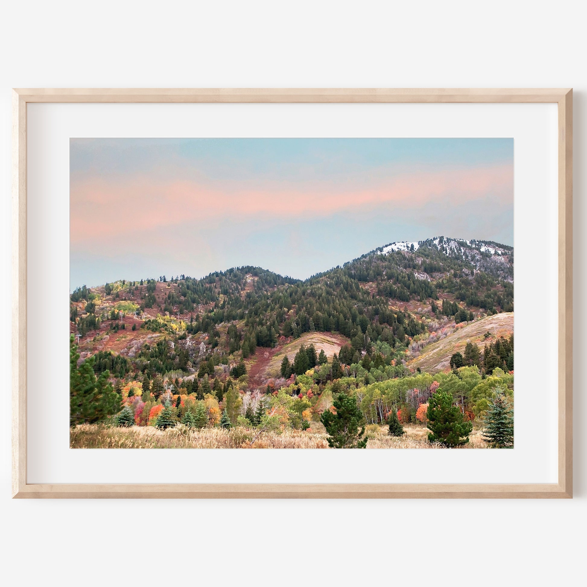 Autumn Colors Mountain Print | Utah Fall Photography | 17 Mile