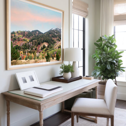 Autumn Colors Mountain Print | Utah Fall Photography | 17 Mile