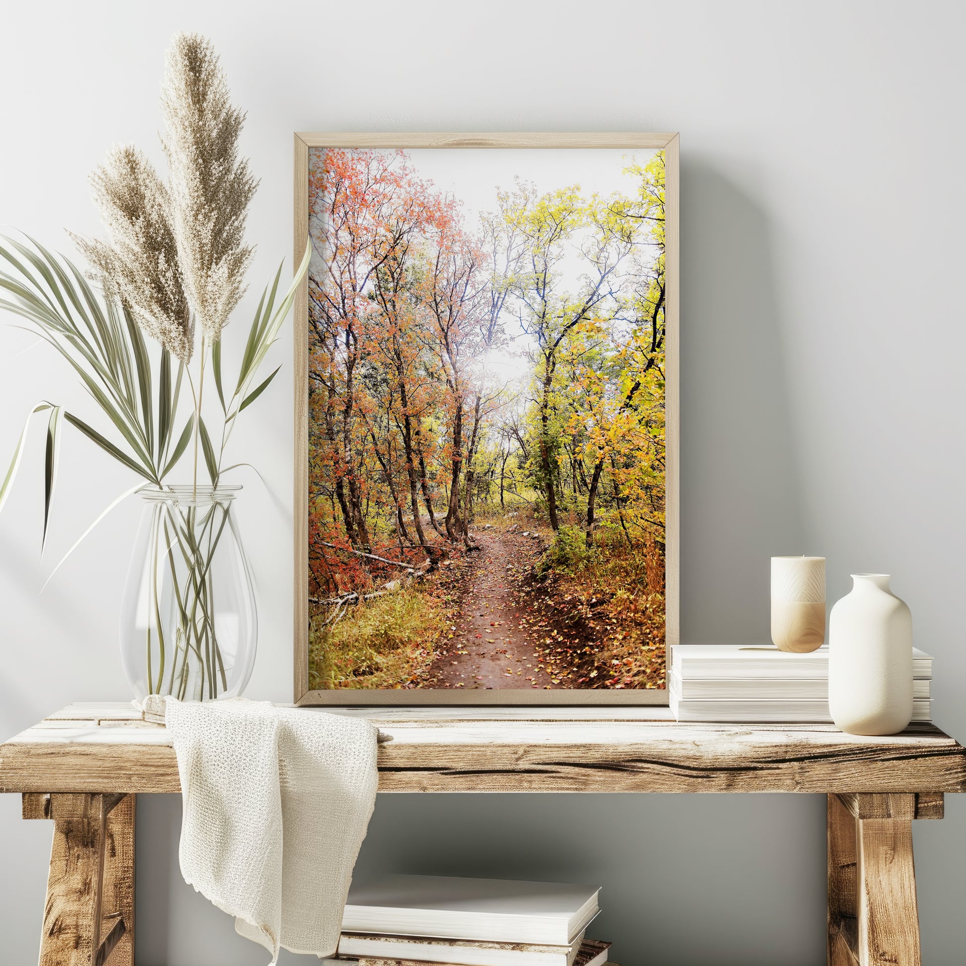 Autumn Trail Print | Utah Fall Photography | 17 Mile