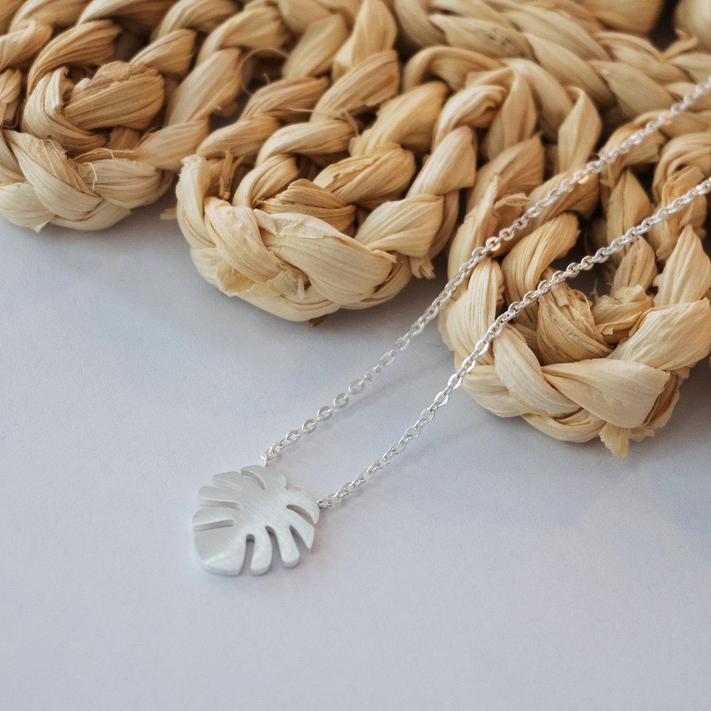 Palm Leaf Necklace | Stainless Steel Necklace | 17 Mile