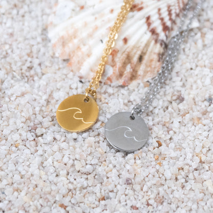 Ocean Wave Necklace | Unisex Wave Necklace | 17 Mile