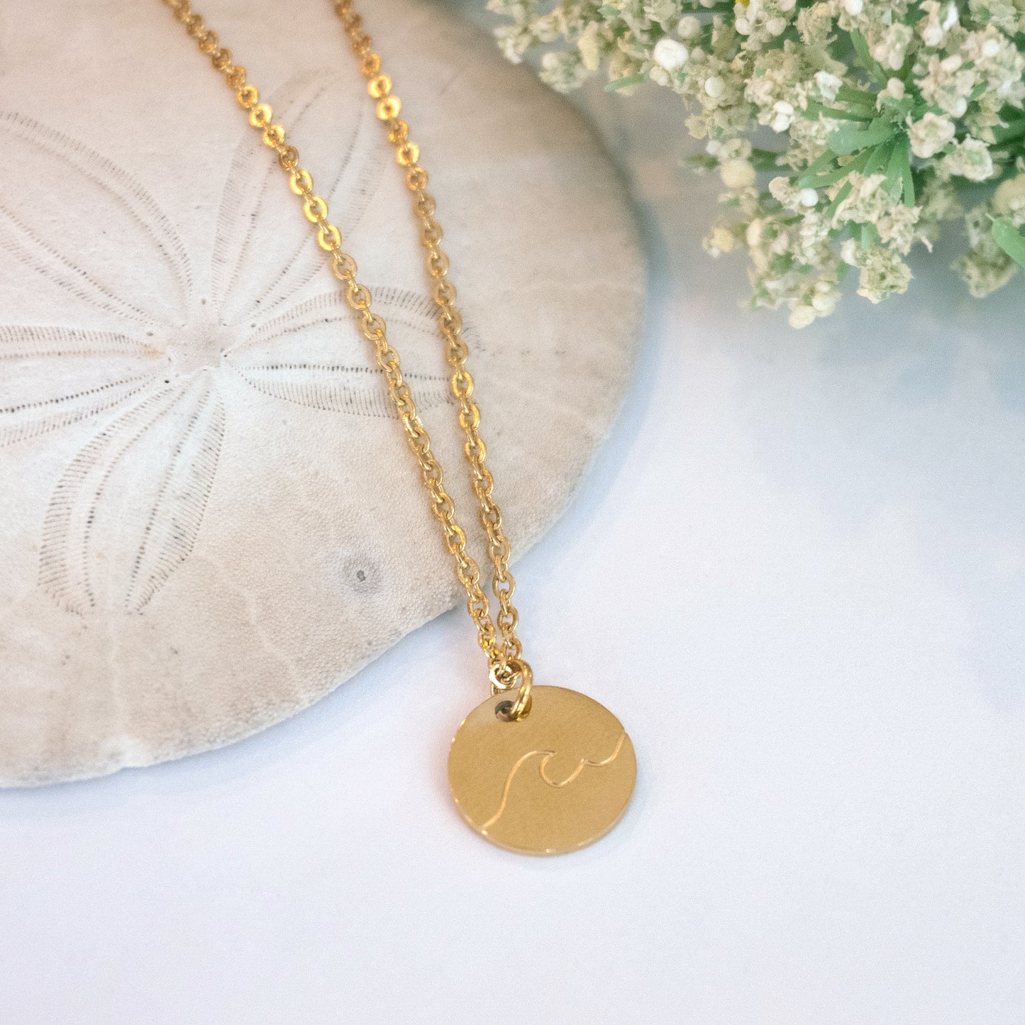 Ocean Wave Necklace | Unisex Wave Necklace | 17 Mile