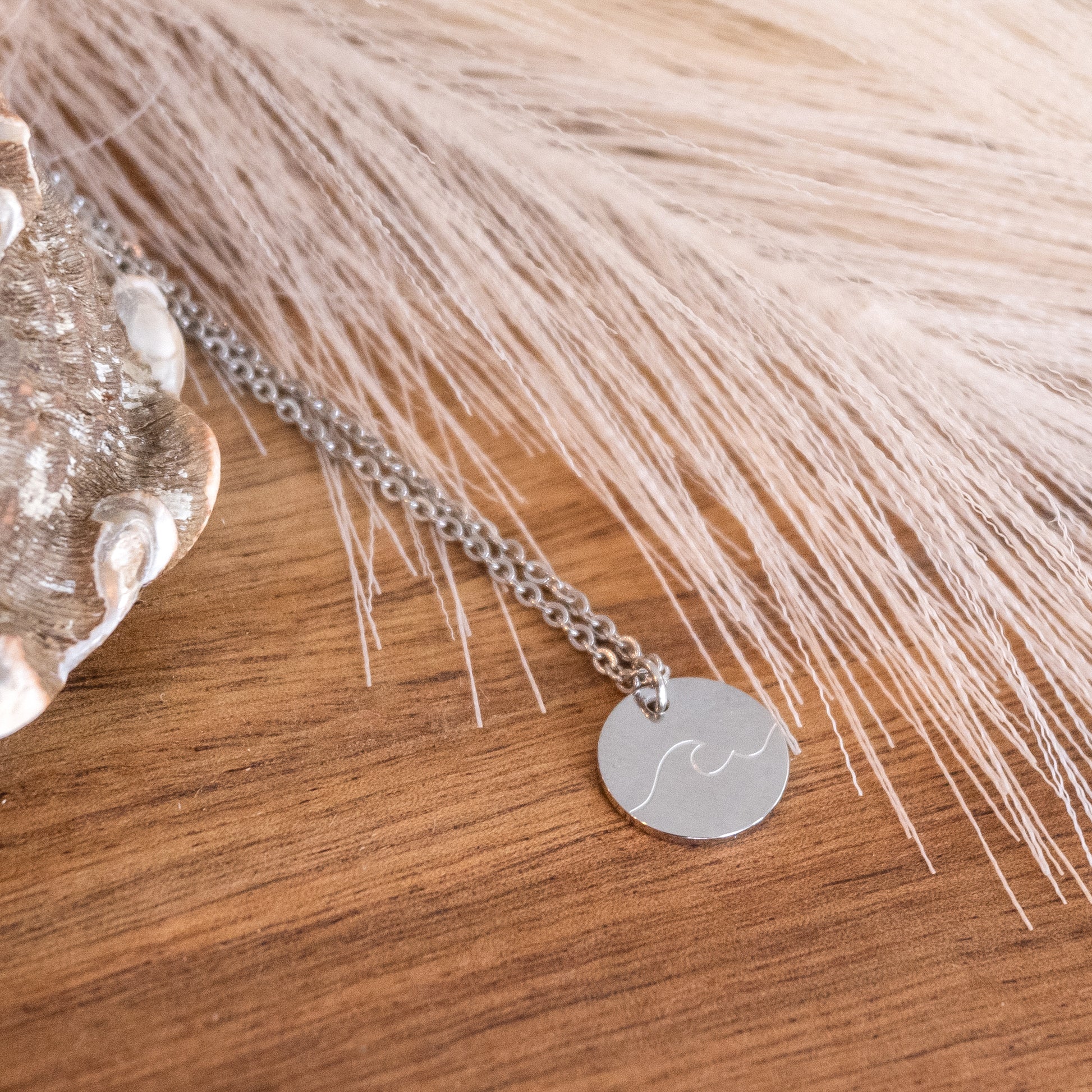 Ocean Wave Necklace | Unisex Wave Necklace | 17 Mile