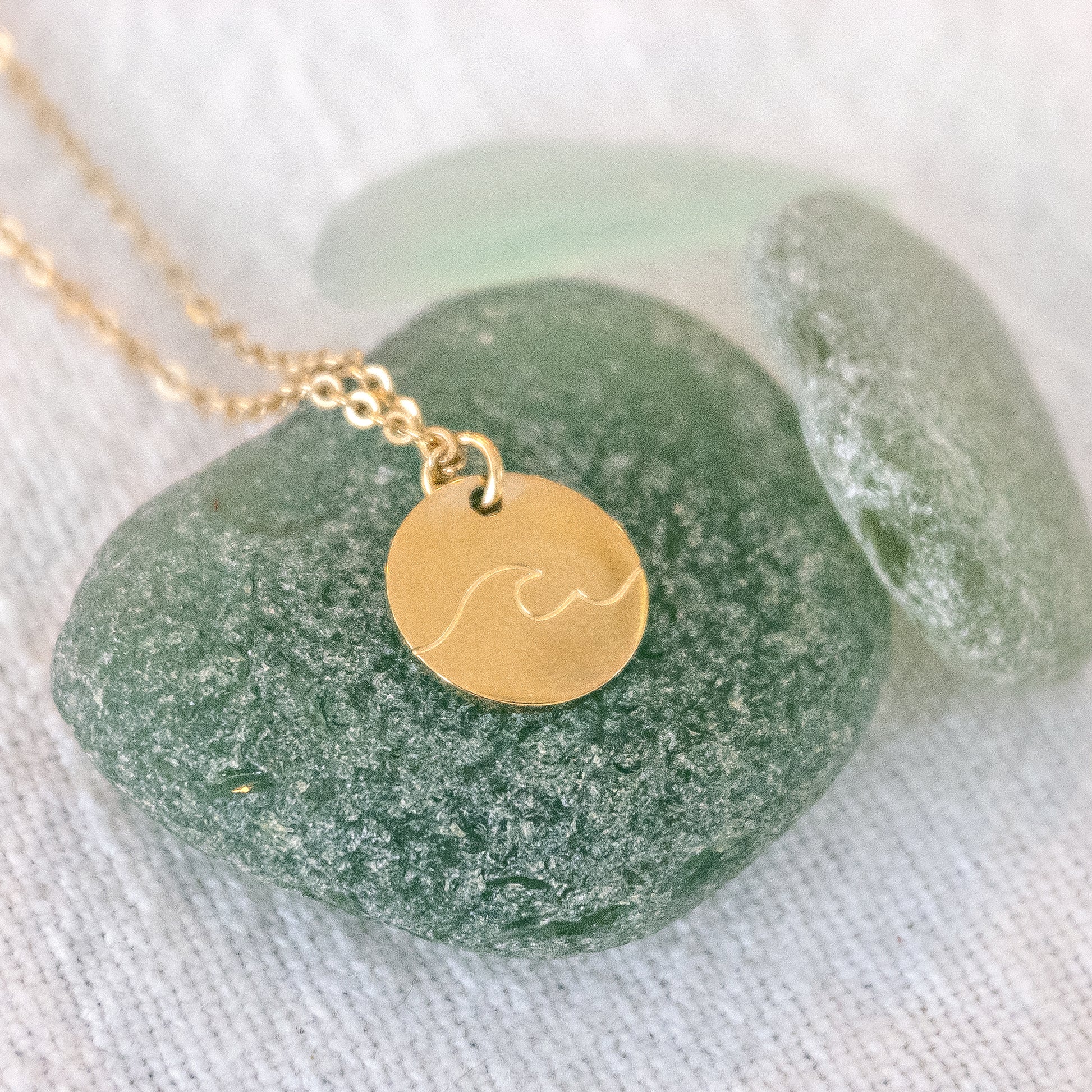 Ocean Wave Necklace | Unisex Wave Necklace | 17 Mile