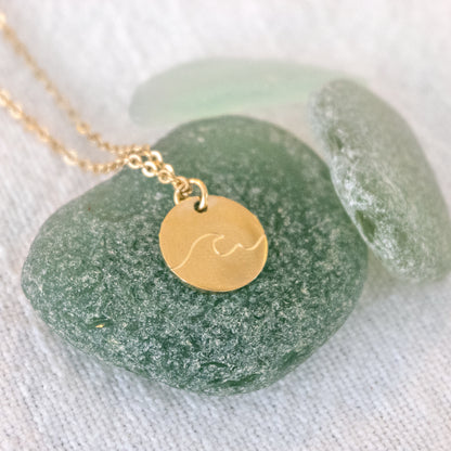 Ocean Wave Necklace | Unisex Wave Necklace | 17 Mile
