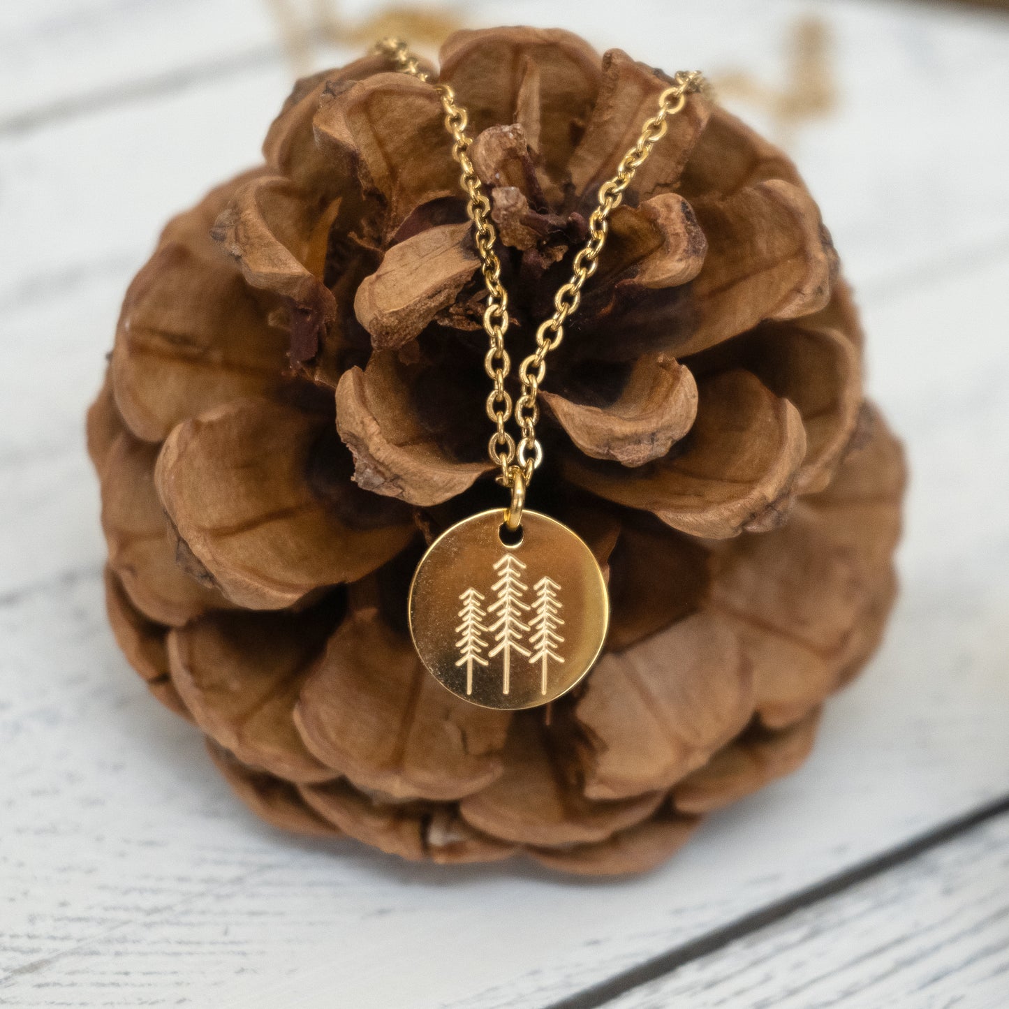 Pine Tree Necklace | Stainless Steel Necklace | 17 Mile