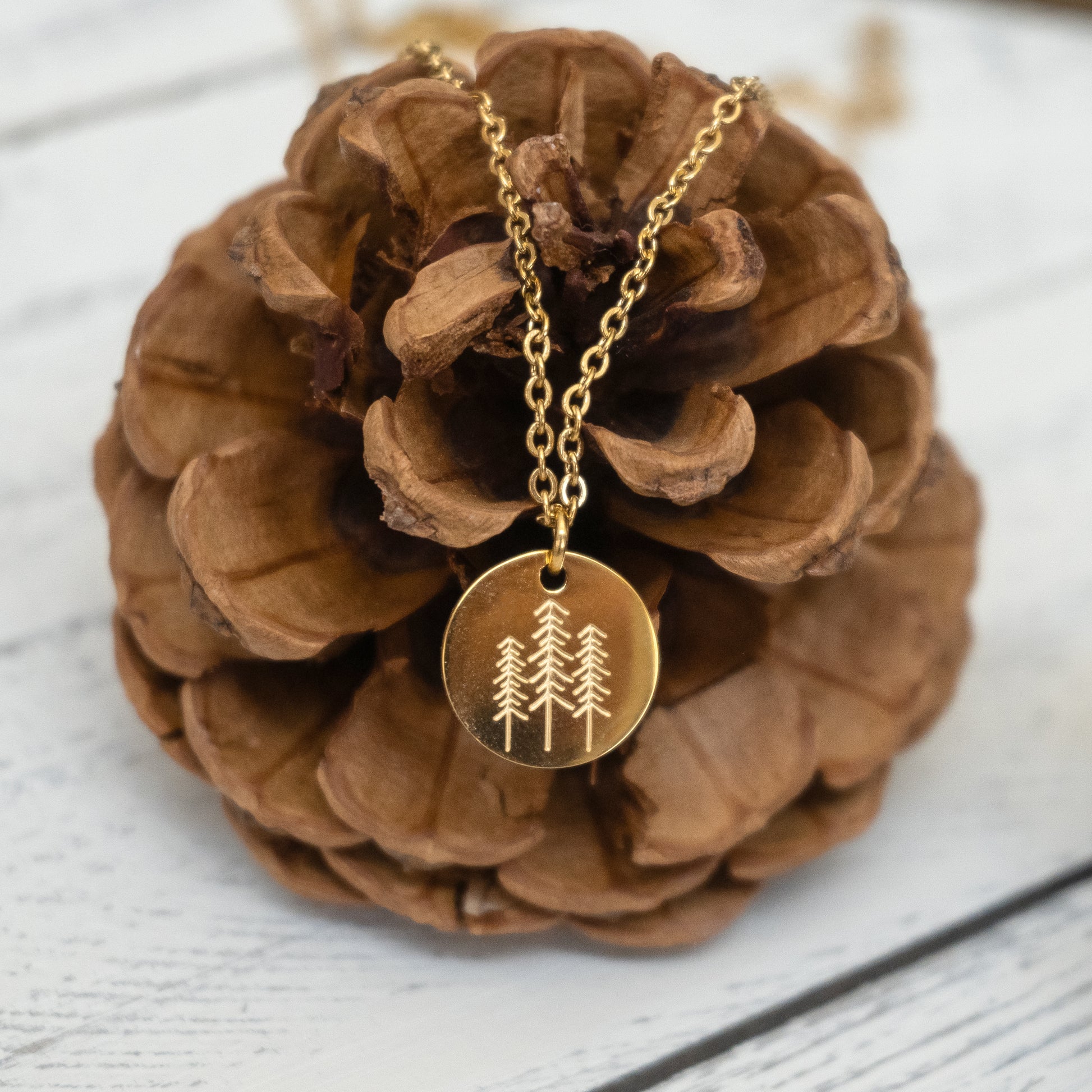 Pine Tree Necklace | Stainless Steel Necklace | 17 Mile