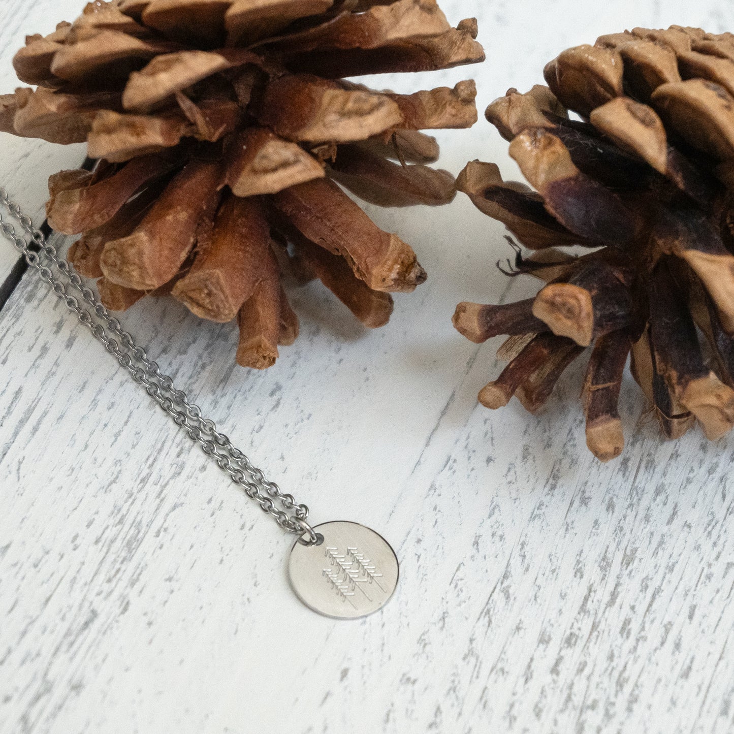 Pine Tree Necklace | Stainless Steel Necklace | 17 Mile