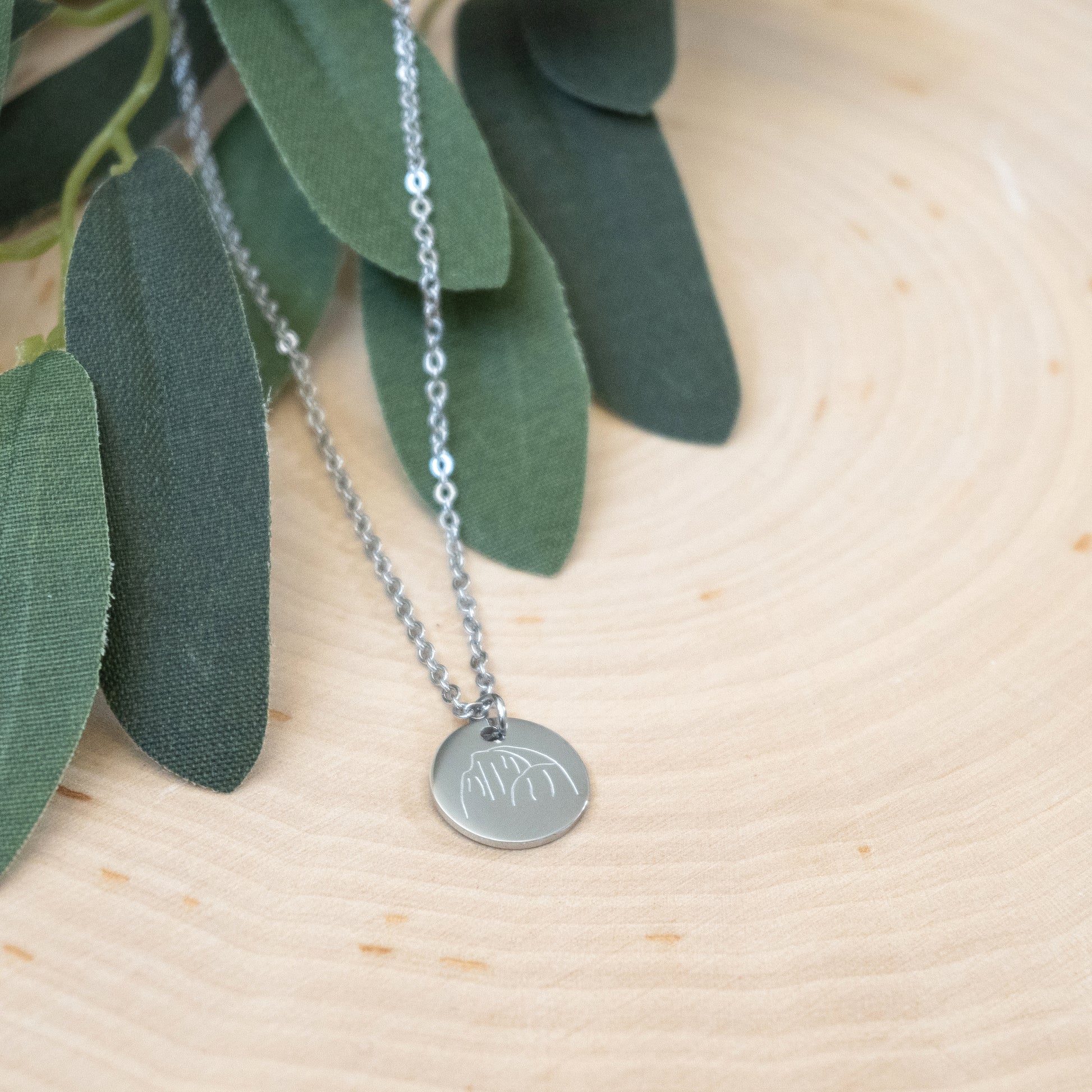 Half Dome Necklace | Stainless Steel Hiking Necklace | 17 Mile