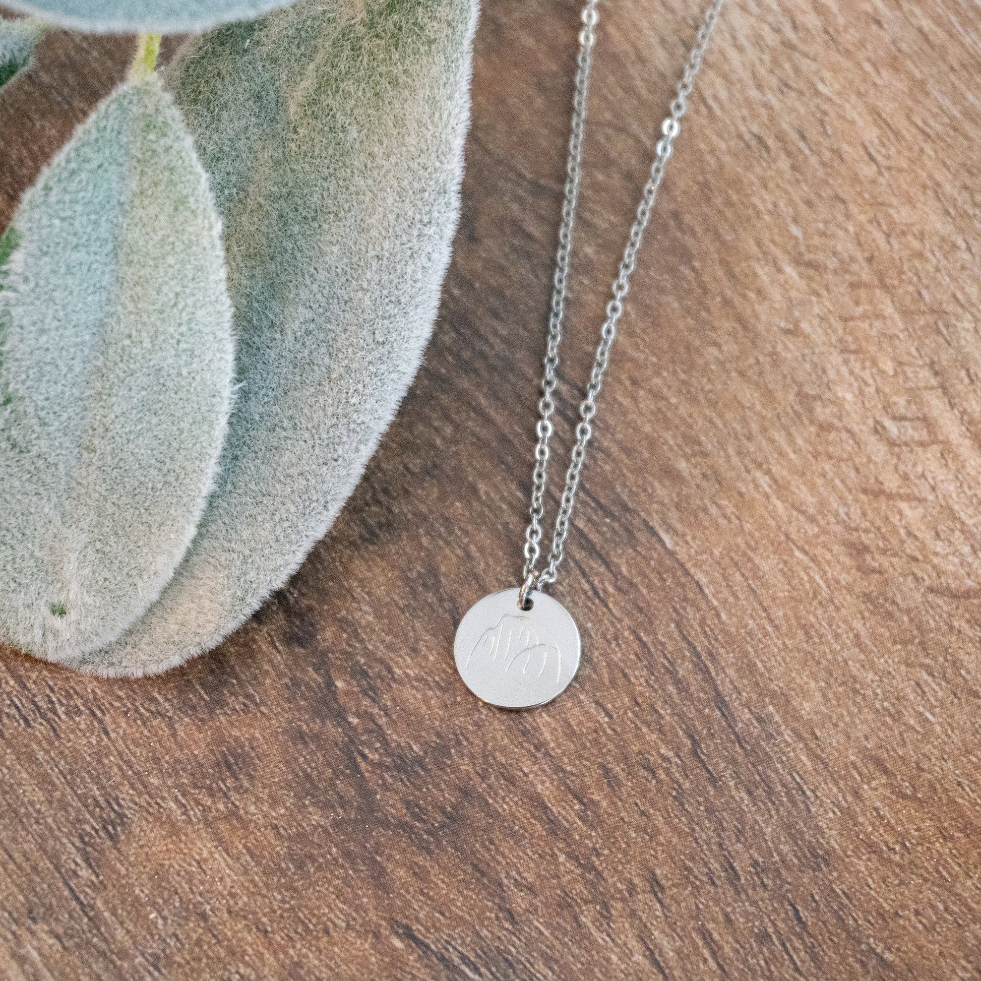 Half Dome Necklace | Stainless Steel Hiking Necklace | 17 Mile