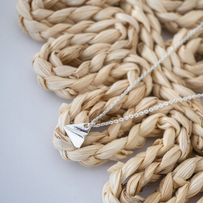 Paper Airplane Necklace | Stainless Steel Necklace | 17 Mile