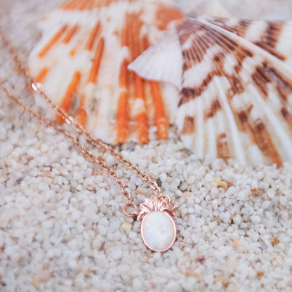 Opal Pineapple Necklace