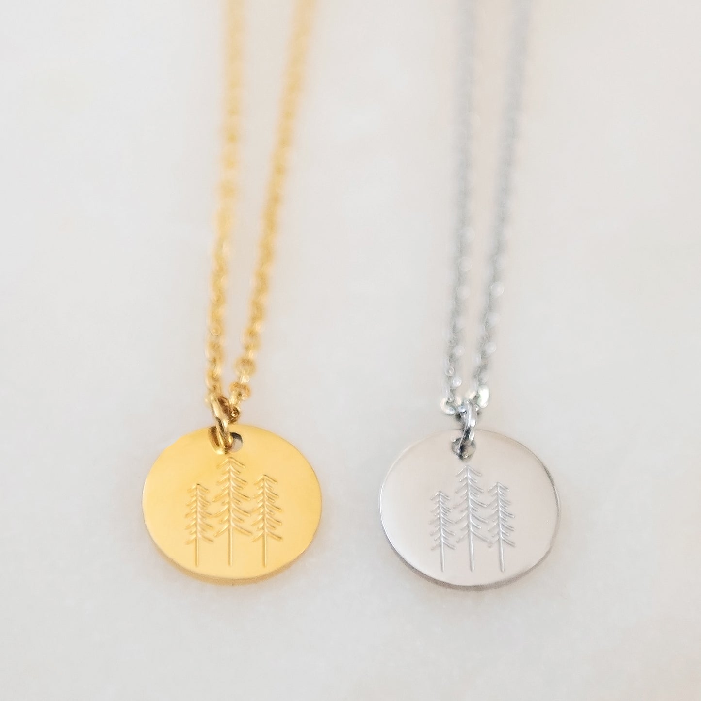 Pine Tree Necklace | Stainless Steel Necklace | 17 Mile