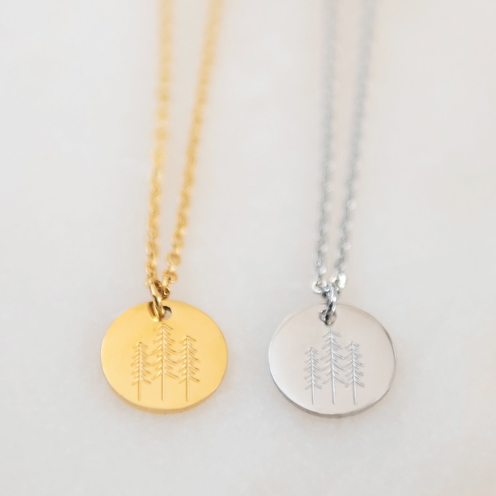 Pine Tree Necklace | Stainless Steel Necklace | 17 Mile