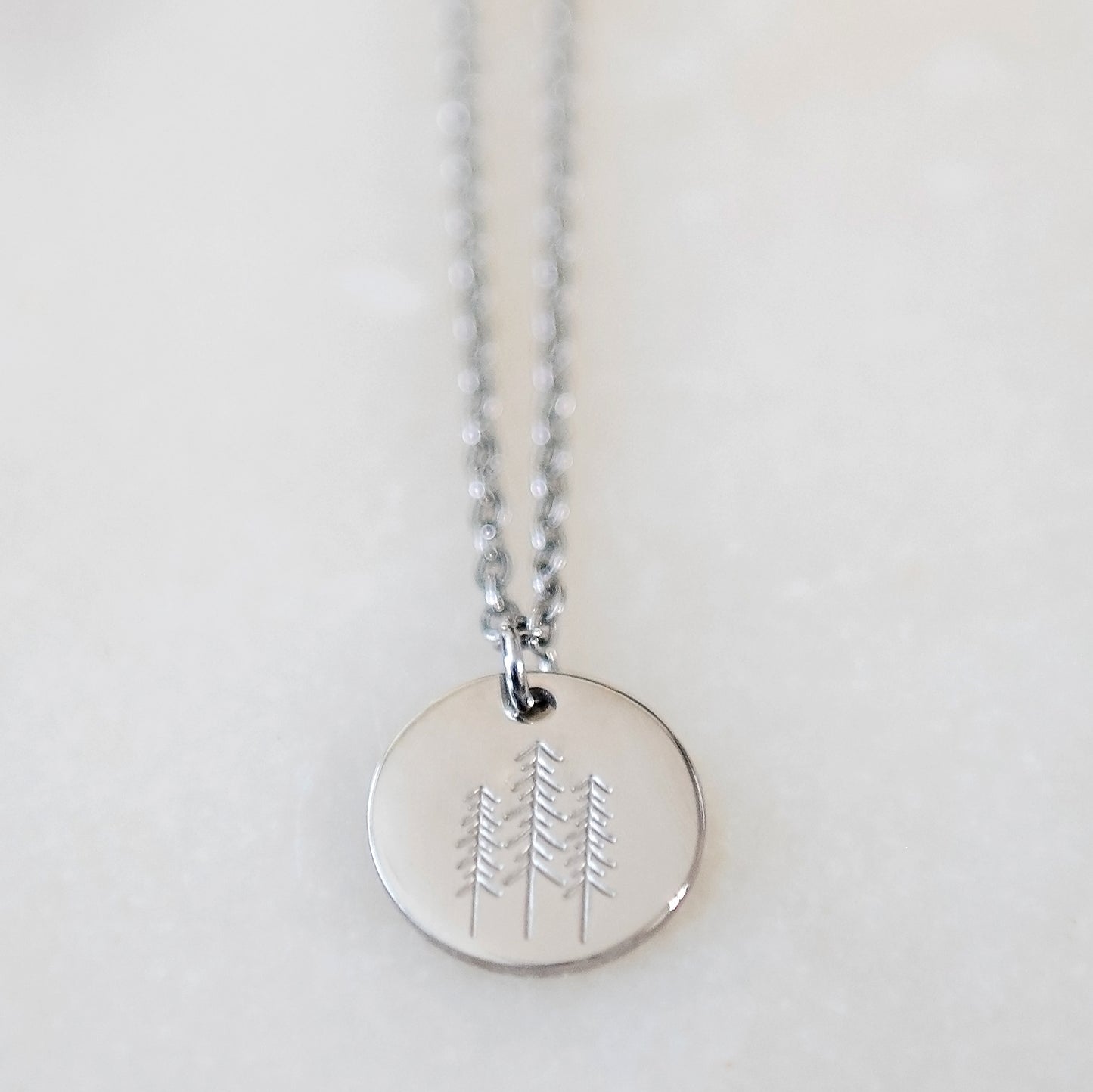 Pine Tree Necklace | Stainless Steel Necklace | 17 Mile