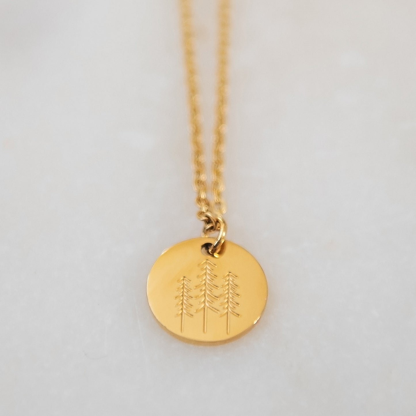 Pine Tree Necklace | Stainless Steel Necklace | 17 Mile