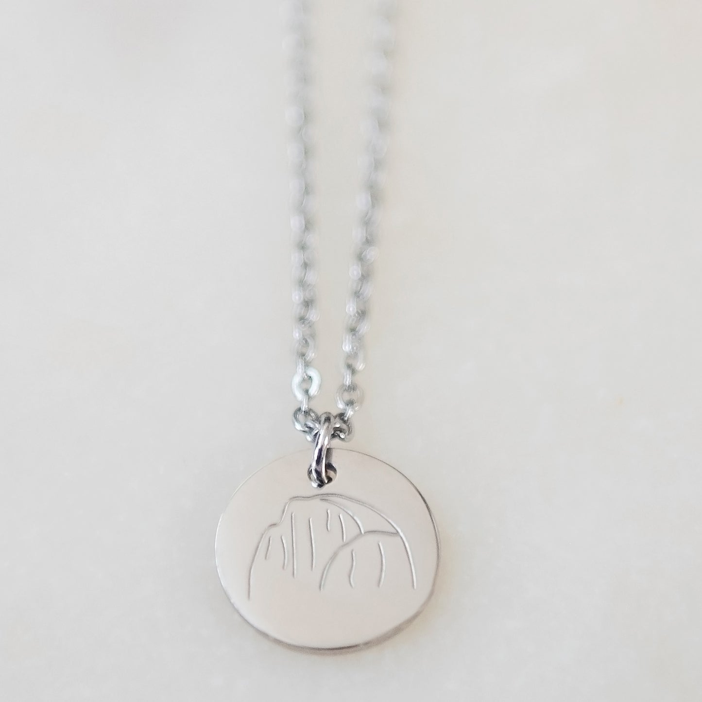 Half Dome Necklace | Stainless Steel Hiking Necklace | 17 Mile