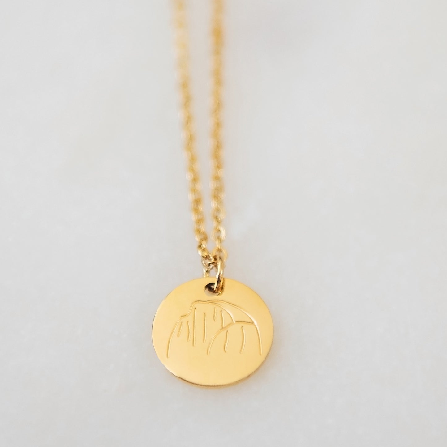 Half Dome Necklace | Stainless Steel Hiking Necklace | 17 Mile