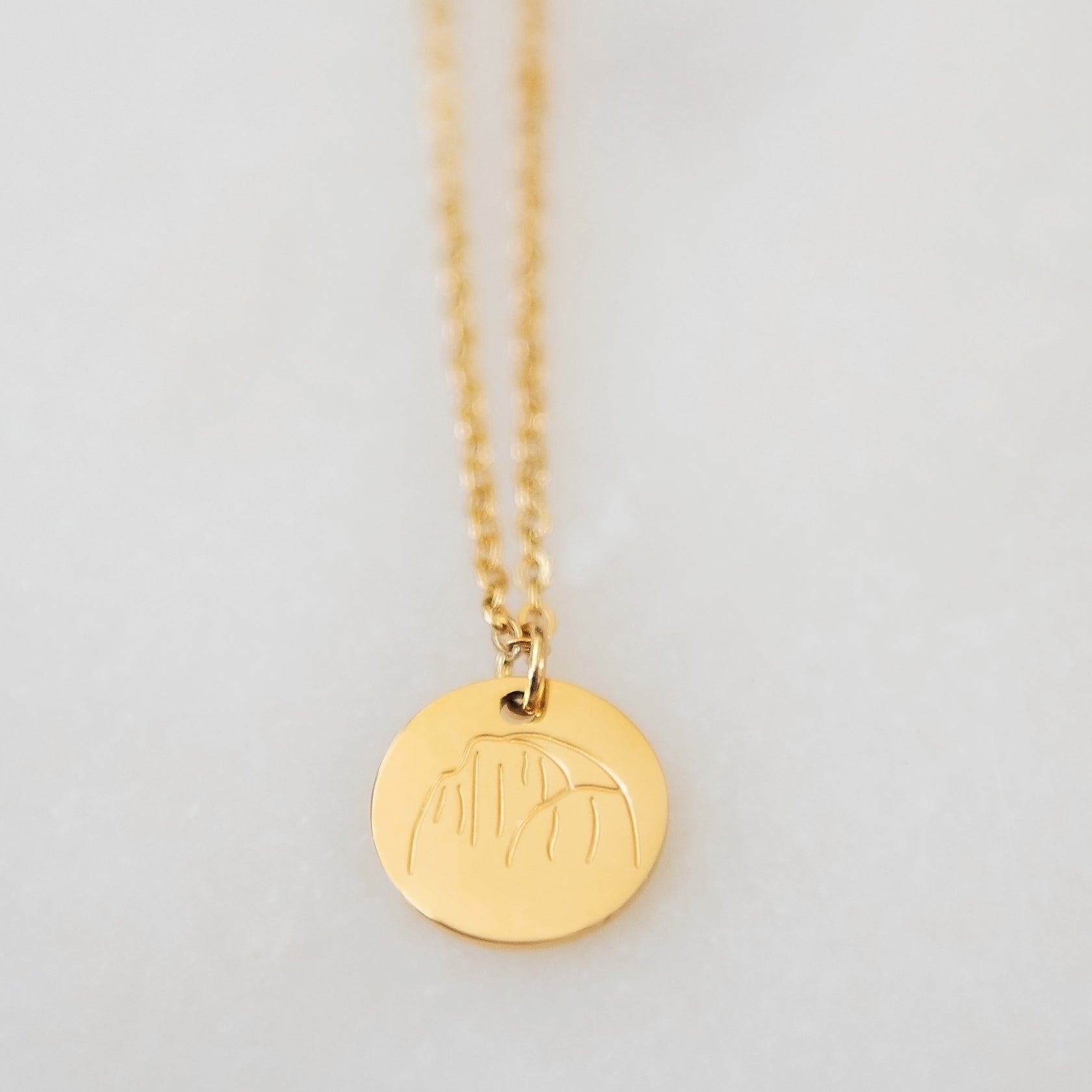 Half Dome Necklace | Stainless Steel Hiking Necklace | 17 Mile