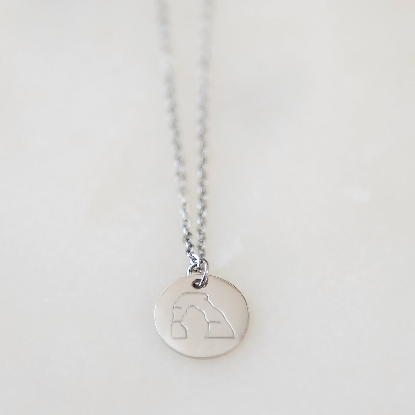 Delicate Arch Necklace | Stainless Steel Necklace | 17 Mile