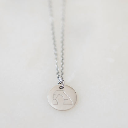 Delicate Arch Necklace | Stainless Steel Necklace | 17 Mile