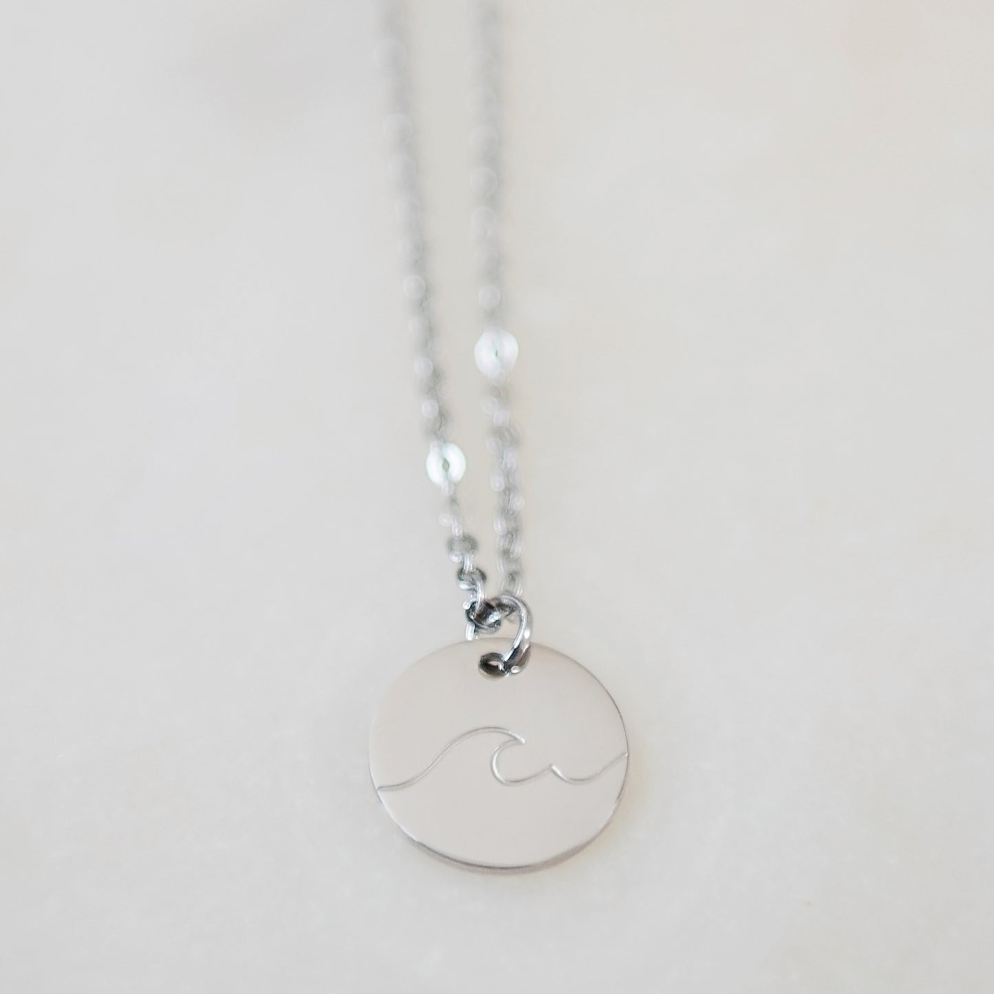 Ocean Wave Necklace | Unisex Wave Necklace | 17 Mile