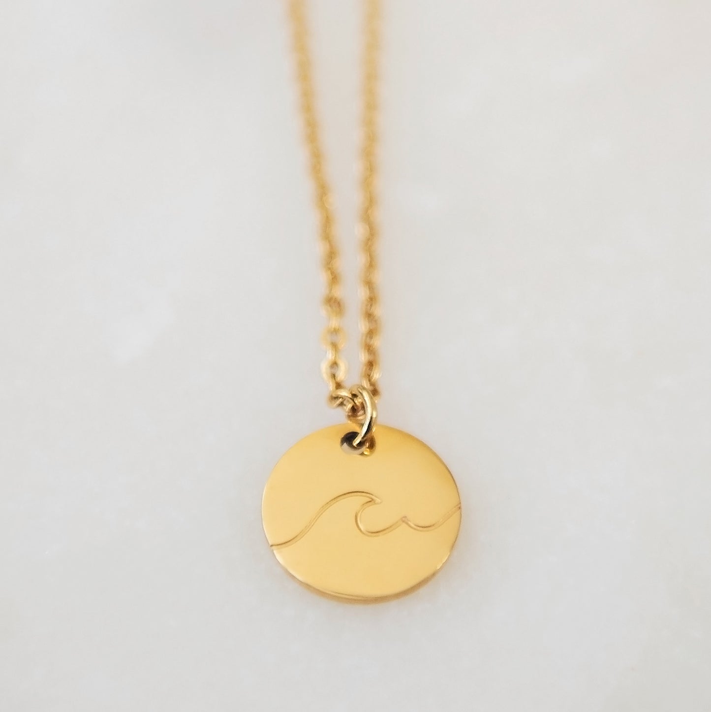 Ocean Wave Necklace | Unisex Wave Necklace | 17 Mile