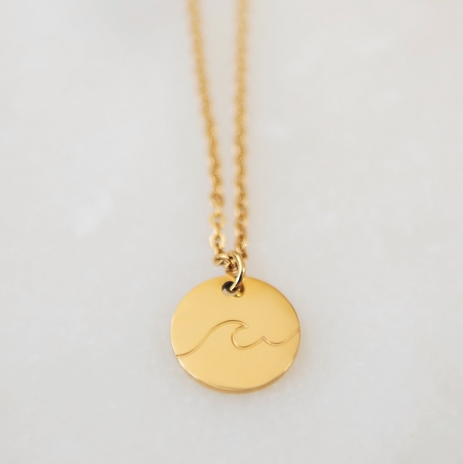 Ocean Wave Necklace | Unisex Wave Necklace | 17 Mile