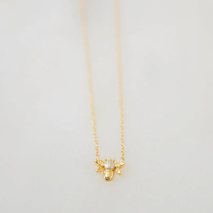 Tiny Bee Necklace