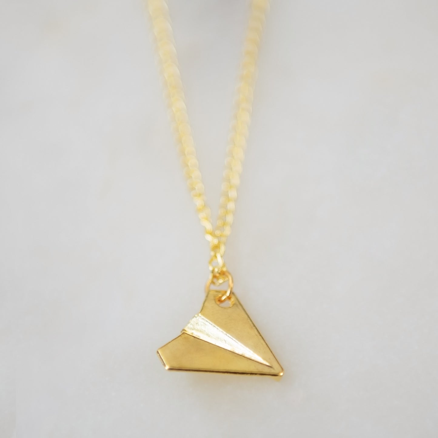 Paper Airplane Necklace 2
