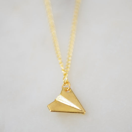 Paper Airplane Necklace 2