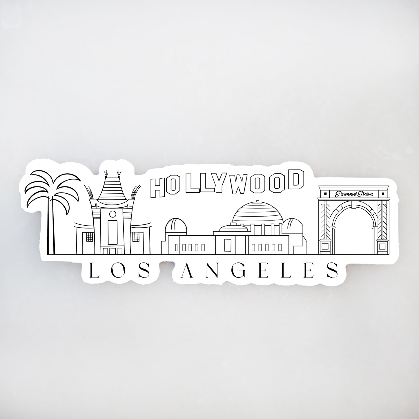 Los Angeles Sticker | Los Angeles Vinyl Sticker | 17 Mile