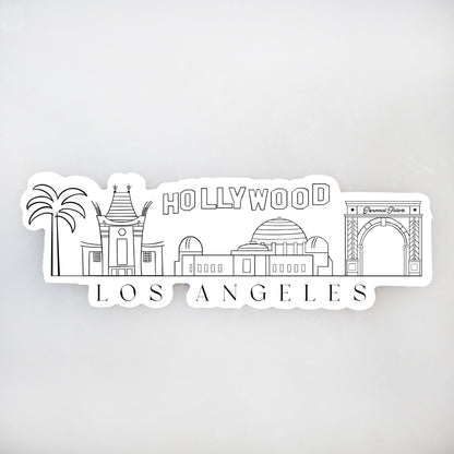 Los Angeles Sticker | Los Angeles Vinyl Sticker | 17 Mile