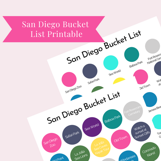 San Diego Bucket List | California Travel Sticker | 17 Mile