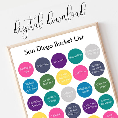 San Diego Bucket List | California Travel Sticker | 17 Mile