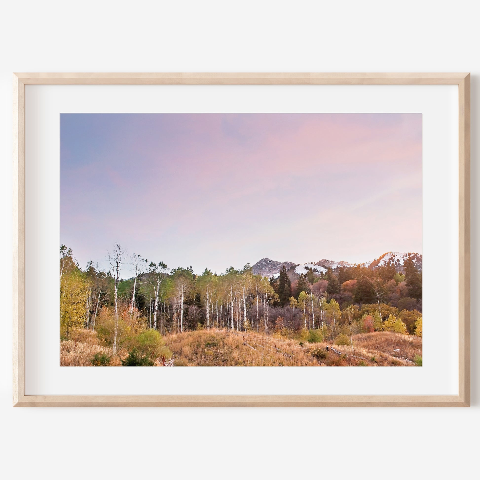 Utah Mountain Autumn Print | Utah Fall Photography | 17 Mile