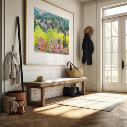 Vibrant Fall Trees Print | Utah Fall Photography | 17 Mile