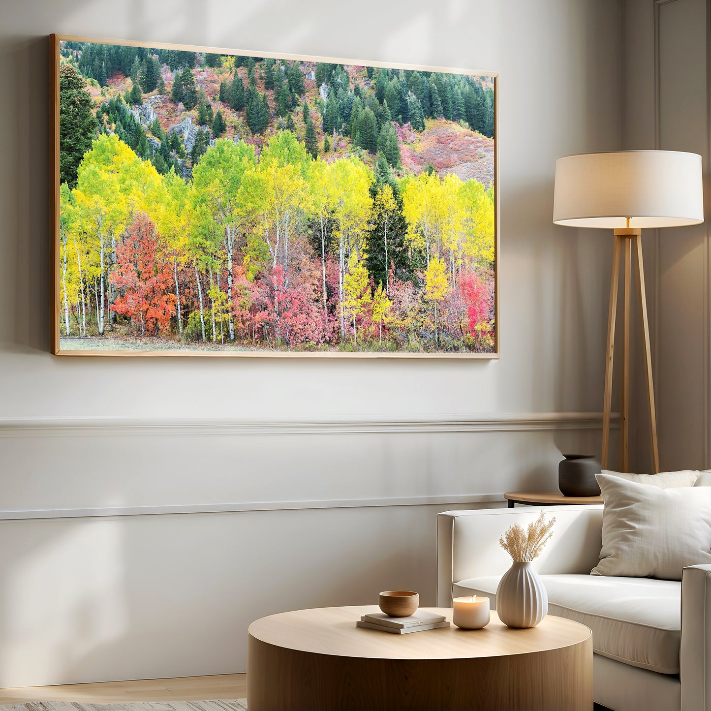 Vibrant Fall Trees Print | Utah Fall Photography | 17 Mile