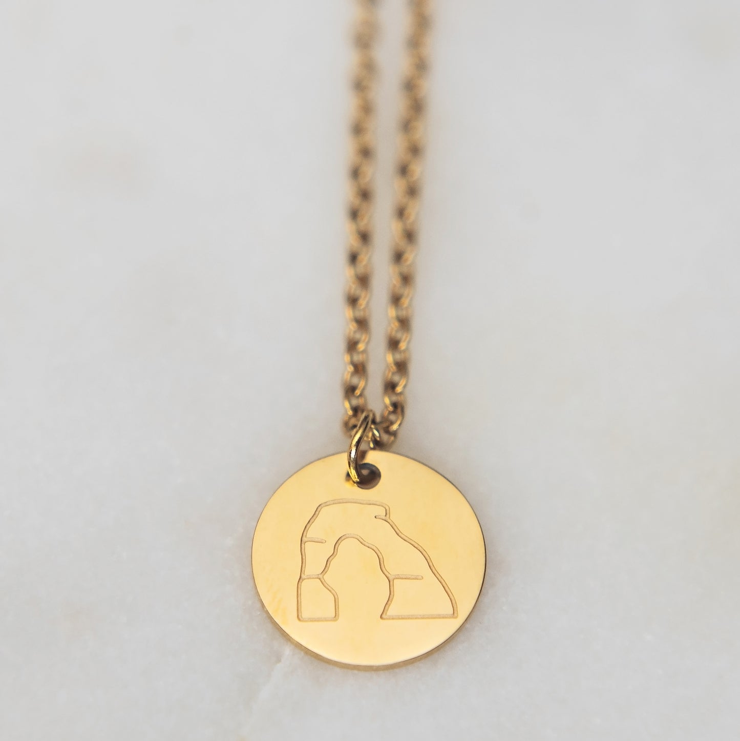 Delicate Arch Necklace | Stainless Steel Necklace | 17 Mile