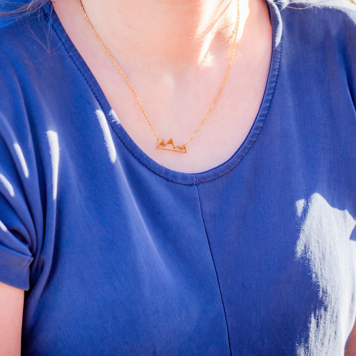 Silver Mountain Necklace | Mountain Necklace | 17 Mile
