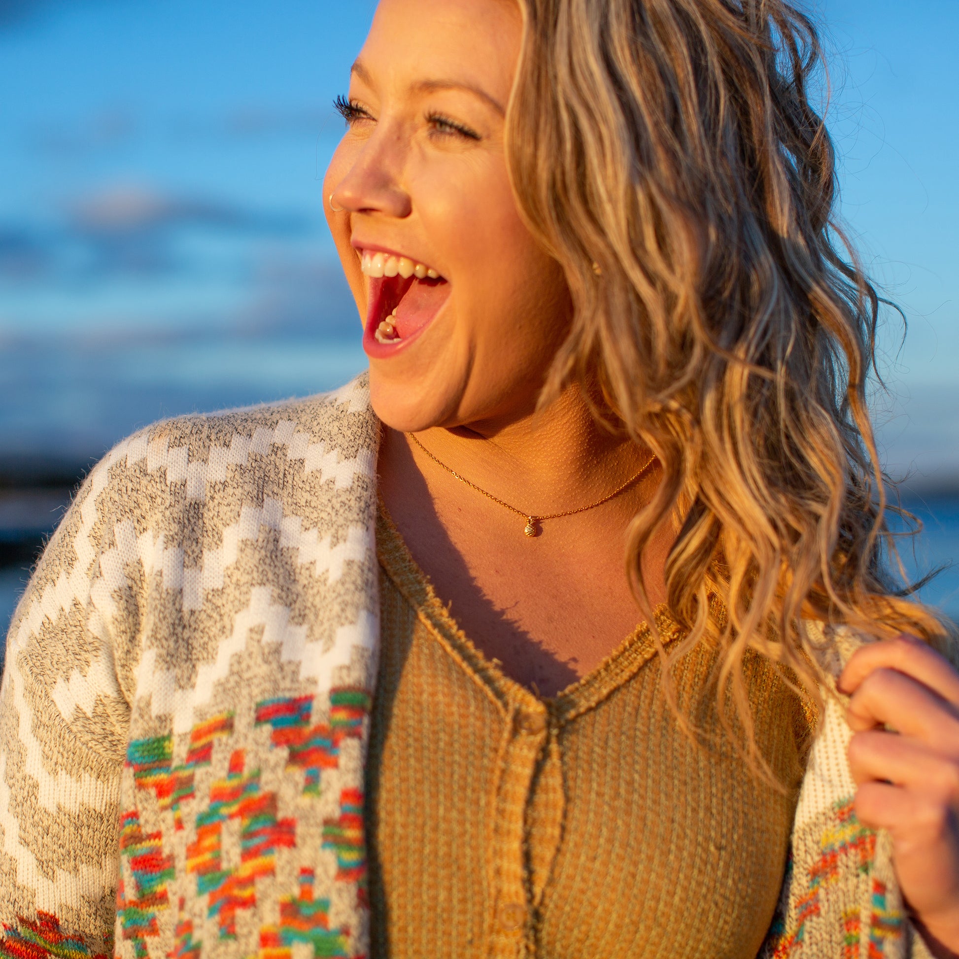 Women's Pineapple Necklace | Waterproof Necklace | 17 Mile