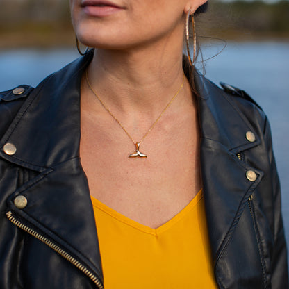 Whale Tail Necklace | Whale Tail Pendant | 17 Mile