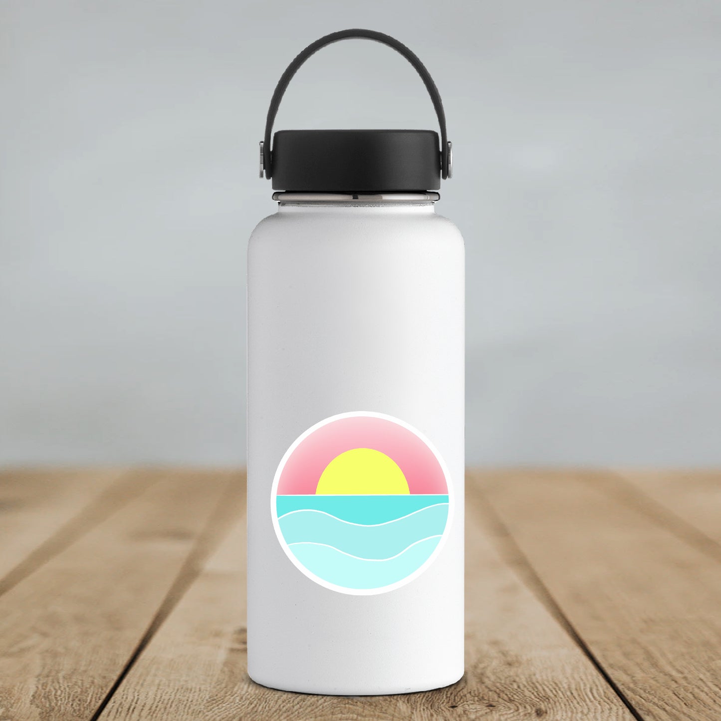 Waterproof Ocean Sticker | Ocean Vinyl Sticker | 17 Mile