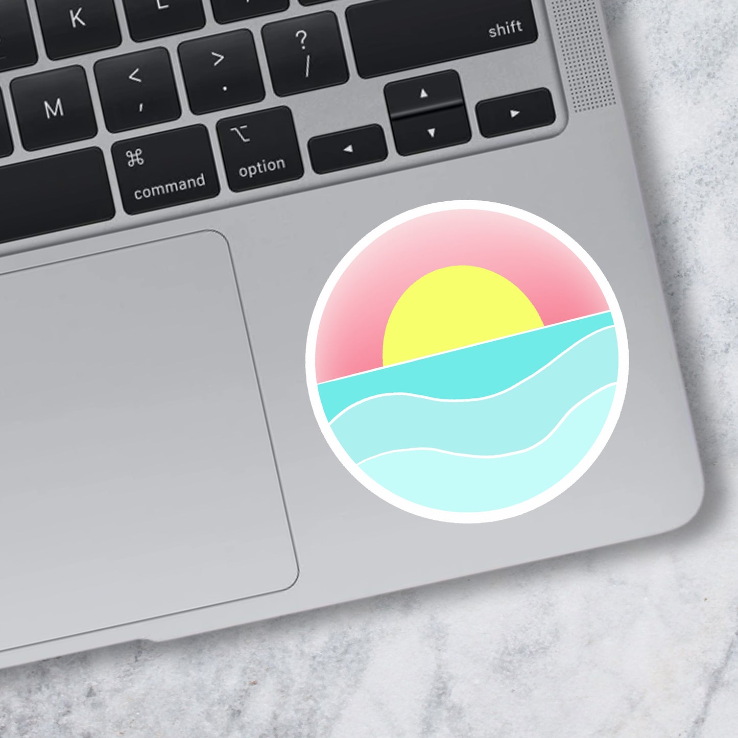 Waterproof Ocean Sticker | Ocean Vinyl Sticker | 17 Mile