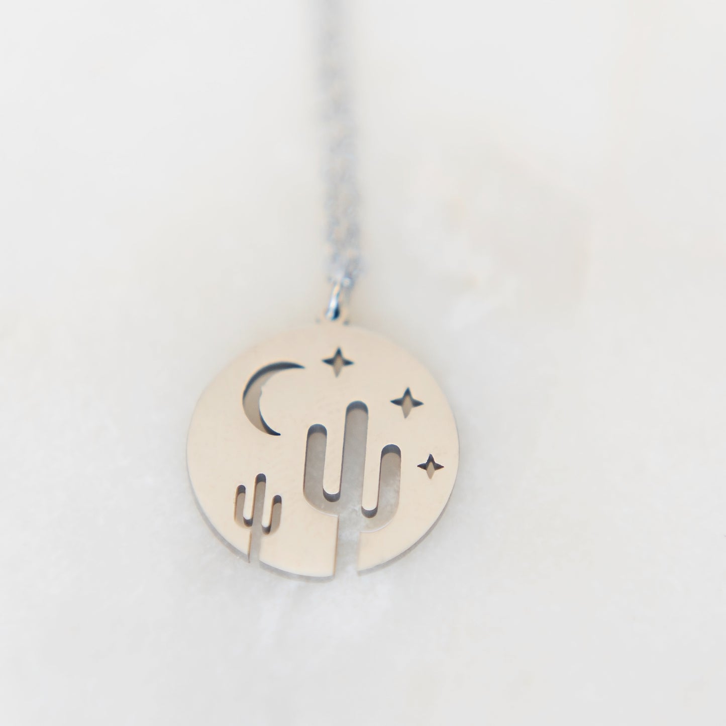 Desert Scene Necklace | Stainless Steel Necklace | 17 Mile