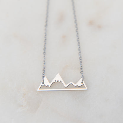 Silver Mountain Necklace | Mountain Necklace | 17 Mile