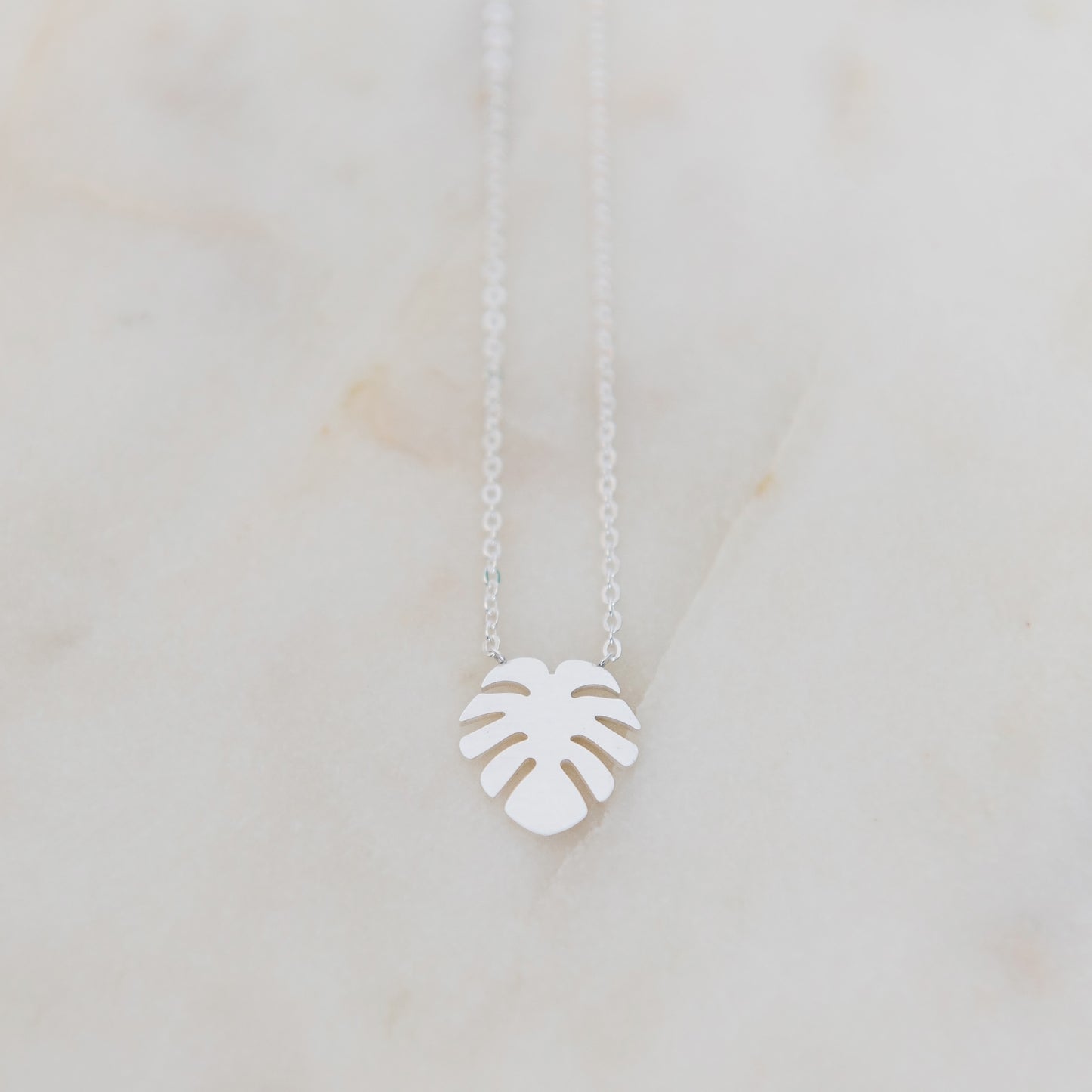 Palm Leaf Necklace | Stainless Steel Necklace | 17 Mile